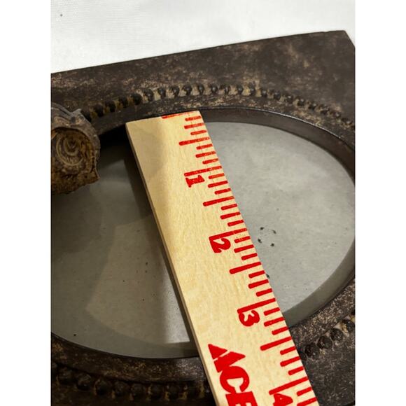 3D Owl Picture photo Frame oval Resin Stone Cabin Country Nature Shabby Chic - Picture 8 of 9